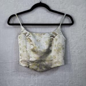 Rumored Floral Vintage Cropped Top Sz S